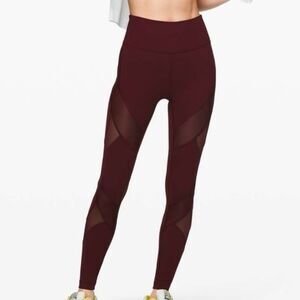 Lululemon Wunder Under High-Rise Tight 28" *Mesh Garnet